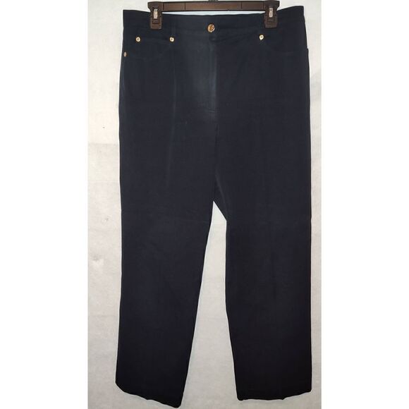 St. John Sport pants, size 12. Straight leg black. - Picture 1 of 7